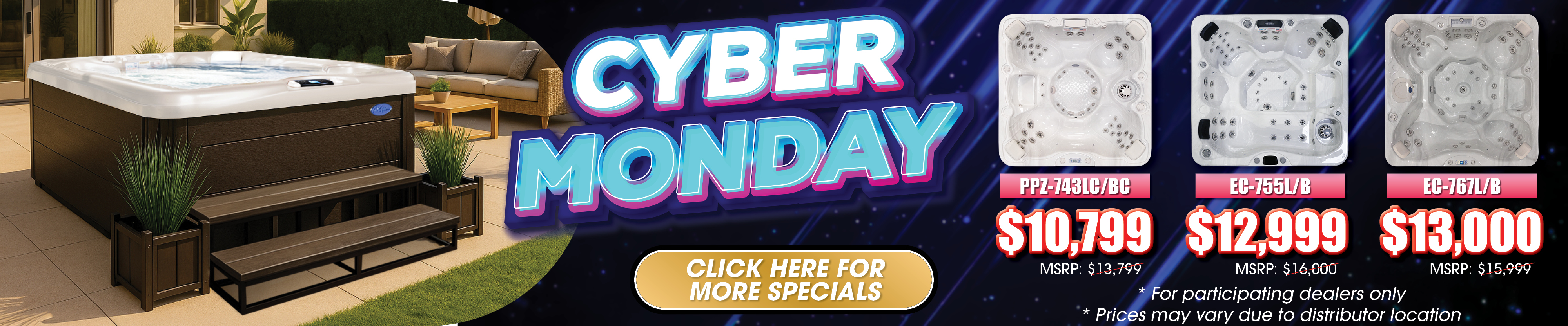 Calspas hot tub being used in a family setting - Bedford